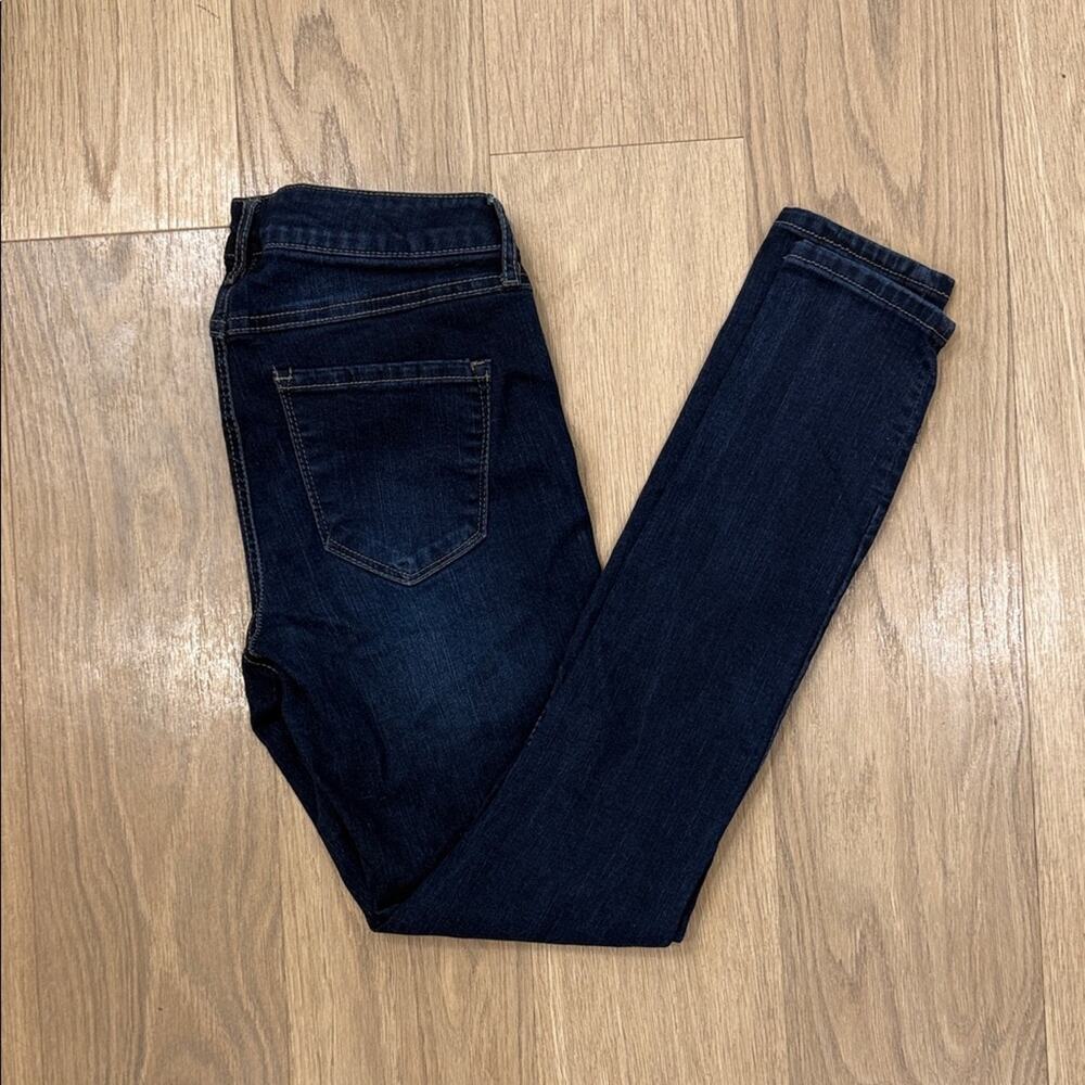 Rewash Classic Rise Dark Blue Distressed Women's Jeans Size 3